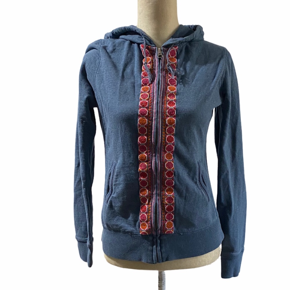 Vintage Lucky Brand Hooded Zip Sweater